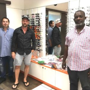 The CGCC organises the collection of glasses for children from Ghana for the first year